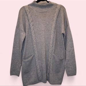 Brooks Brothers Gray Cowl Neck Sweater